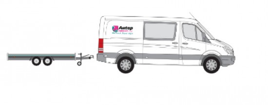 BE Oprij combinatie/Autoambulance (maximaal 1.200 kg) of vergelijkbaar